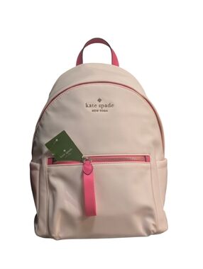 New Kate Spade ♠️ Chelsea Nylon Medium Backpack, Blush Cloud Pink